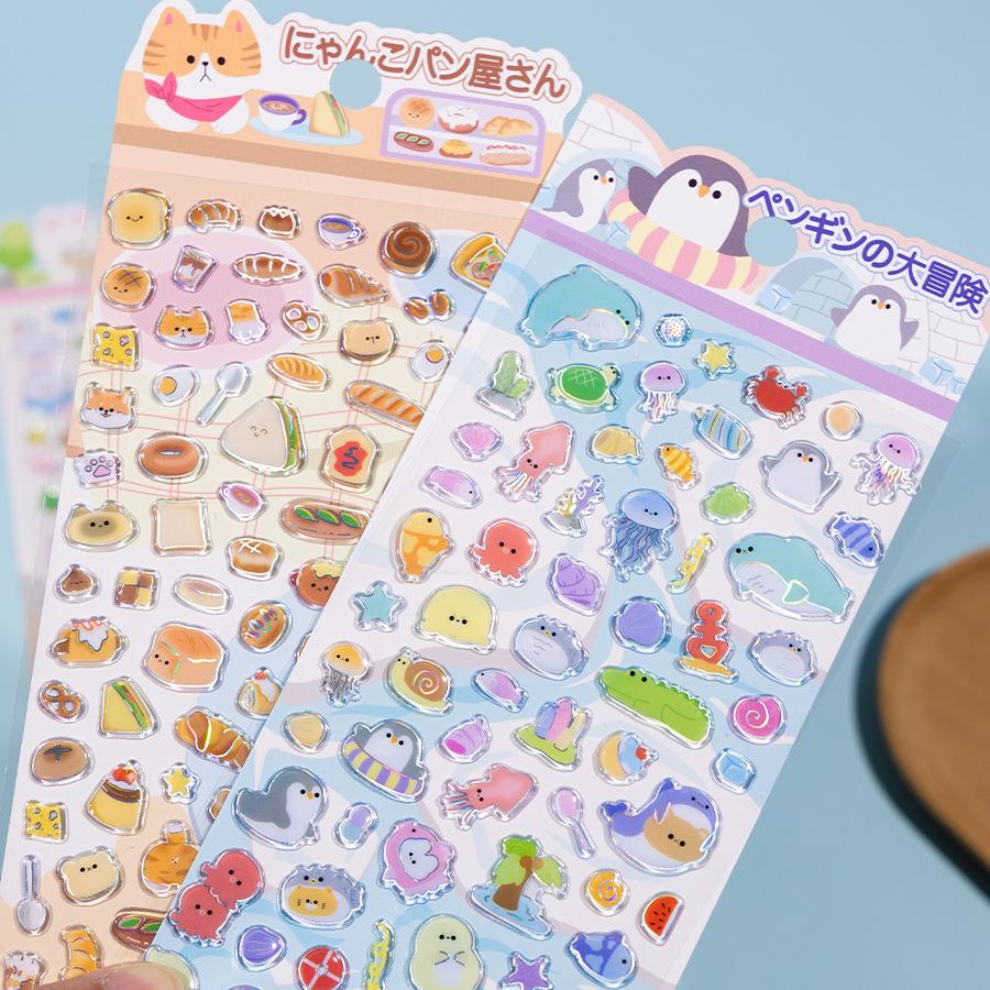 食べ物豚パンダ動物PVCステッカー