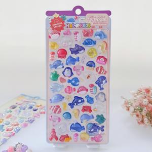 3D海洋動物クジラカメイルカステッカー